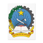 Angola Official Coat Of Arms Heraldry Symbol postcards
