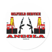 Angola Oilfield Service, Oil Field Sticker