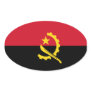Angola Oval Flag Sticker