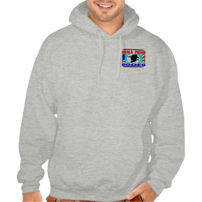 Angola Prison Rodeo Flag Hooded Sweatshirt by figstreetstudio