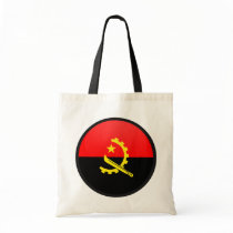 Angola quality Flag Circle Canvas Bags