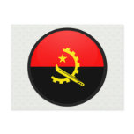 Angola quality Flag Circle Post Cards
