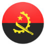 Angola quality Flag Circle Stickers