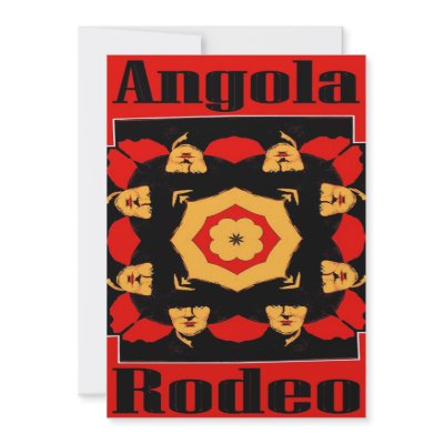 Angola Rodeo Poster Custom Invitations by figstreetstudio