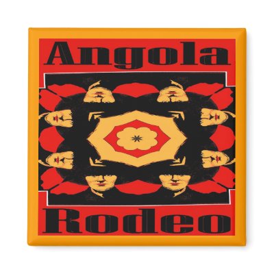 Angola Rodeo Poster Fridge Magnet by figstreetstudio
