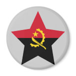 Angola Star Fridge Magnet