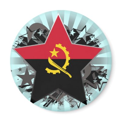 Angola Star Fridge Magnets by FlagCenter