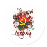 Angola Round Sticker