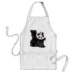 Angola Trendy Peace Sign with Angolan map Apron