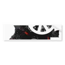 Angola Trendy Peace Sign with Angolan map Bumper Sticker