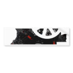 Angola Trendy Peace Sign with Angolan map bumper stickers