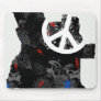 Angola Trendy Peace Sign with Angolan map Mousepad