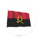 Angola Waving Flag stickers