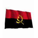 Angola Waving Flag t-shirts