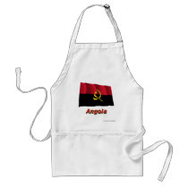Angola Waving Flag with Name Aprons