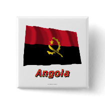 Angola Waving Flag with Name