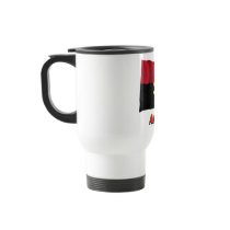 Angola Waving Flag with Name Mug