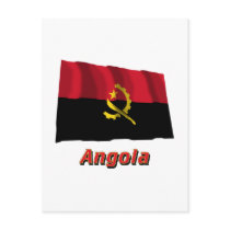 Angola Waving Flag with Name