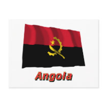 Angola Waving Flag with Name