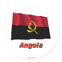 Angola Waving Flag with Name