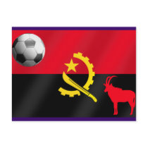 Angolan 2010 soccer for African football fans Post Card