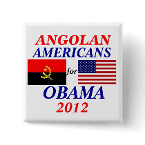 Angolan americans for Obama Pinback Button