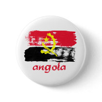 Angolan Brush stroke flag designs Pin