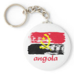 Angolan Brush stroke flag designs Keychain