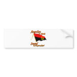 Angolan by birth saved by the grace of God bumper stickers