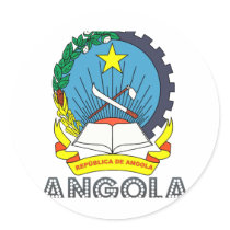 Angolan Emblem Stickers
