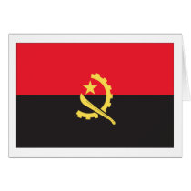 Angolan Flag Greeting Cards