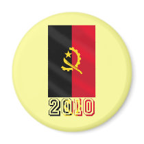 Angolan flag of Angola 2010 gifts Fridge Magnets