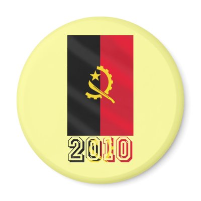 Angolan flag of Angola 2010 gifts Fridge Magnets by SoccerJersey