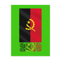 Angolan flag of Angola 2010 gifts Postcard