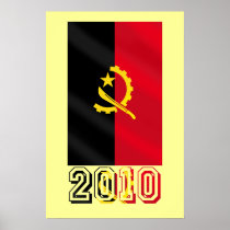 Angolan flag of Angola 2010 gifts Print