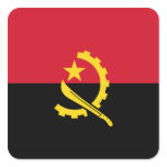 Angolan Flag Stickers