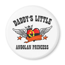 Angolan Princess Refrigerator Magnet