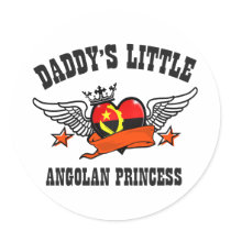 Angolan Princess Stickers