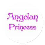Angolan Princess stickers