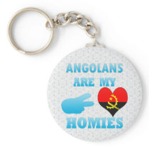 Angolans are my Homies Key Chain