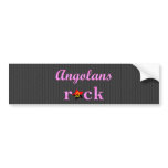 Angolans Rock - Cute Pink Bumper Sticker