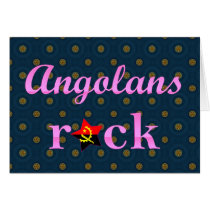 Angolans Rock - Cute Pink Greeting Cards