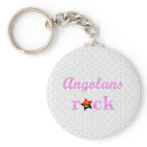 Angolans Rock - Cute Pink Keychain