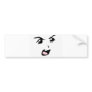 Angry Anime Eyes Bumper Sticker