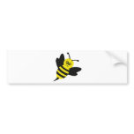 angry bee icon bumper stickers