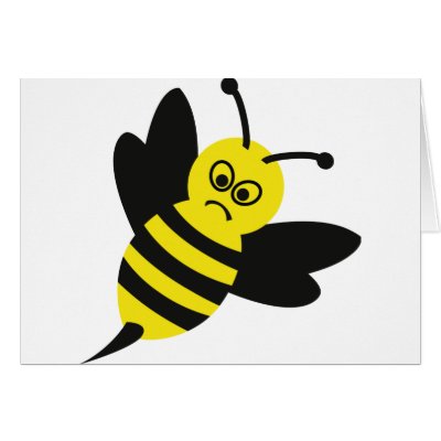 angry bee icon cards by TomaniacLines