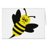 angry bee icon cards