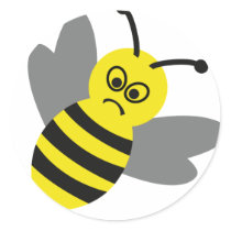 angry bee stickers