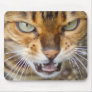 Angry Bengal Cat Mouse Pads
