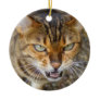 Angry Bengal Cat Christmas Tree Ornament